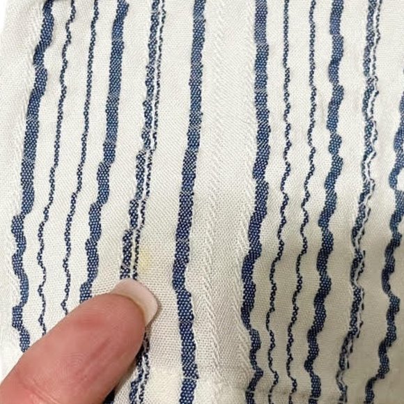 Michael Stars Small White Textured Striped Sleeveless Crewneck Top - Picture 8 of 8